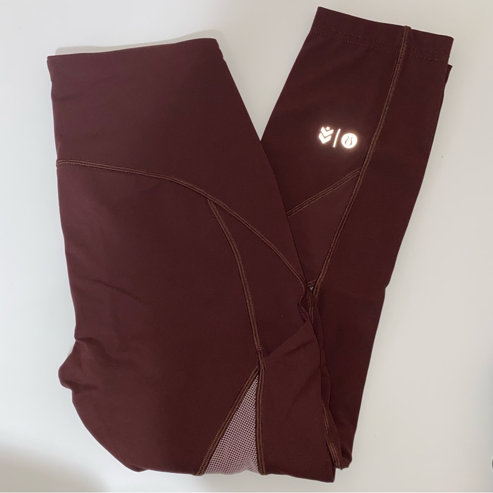 Lululemon burgundy leggings